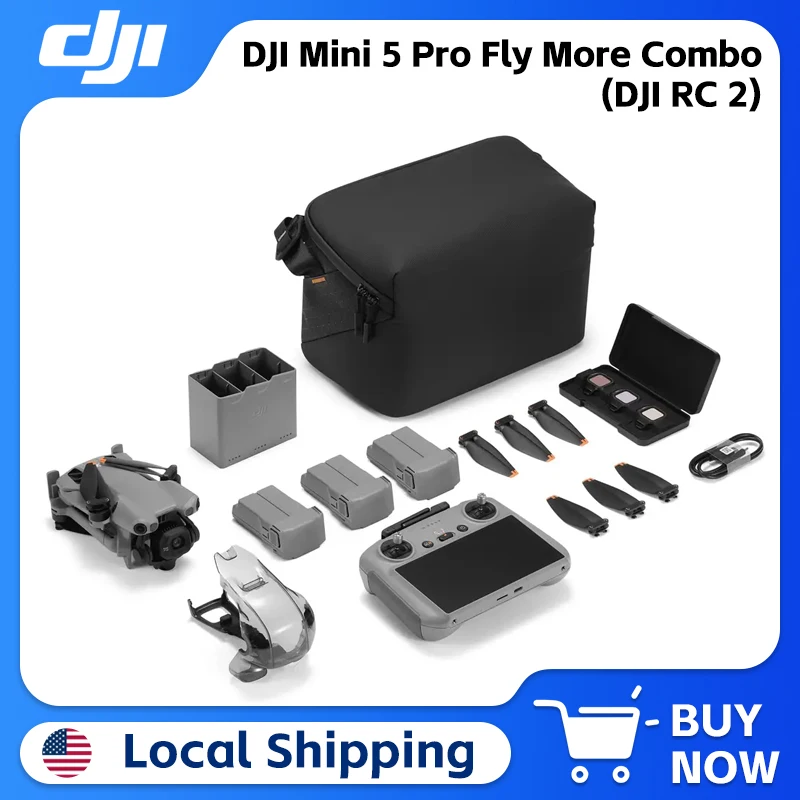 DJI Mini 5 Pro Fly More Combo (DJI RC 2)
DJI Mini 5 Pro Fly More Combo (DJI RC 2)