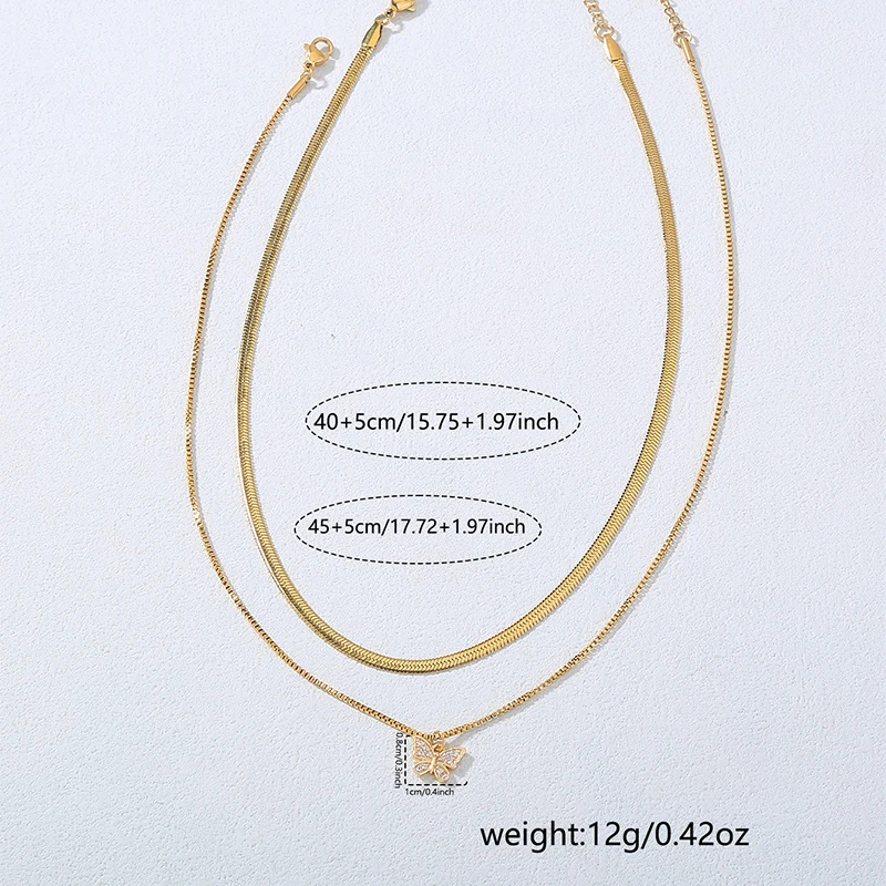 Romantic New Golden Blade Venice Chain Star Butterfly Heart Zircon Pendant Vacation Party Anniversary Fashion Versatile Necklace
Romantic New Golden Blade Venice Chain Star Butterfly Heart Zircon Pendant Vacation Party Anniversary Fashion Versatile Necklace