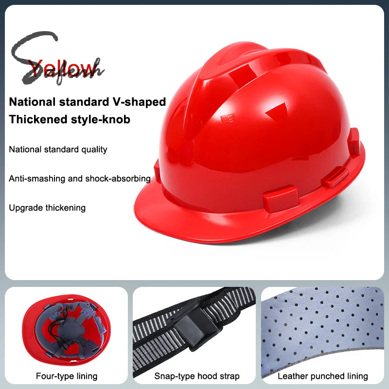 1Pcs Breathable Industrial Climbing Helmet Construction Safety Helmet Hard Hat Thicken Anti Strong Rolling Adjustable Helmet
1Pcs Breathable Industrial Climbing Helmet Construction Safety Helmet Hard Hat Thicken Anti Strong Rolling Adjustable Helmet