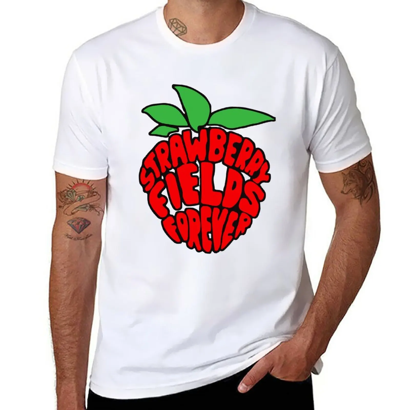 New Strawberry Fields Forever Design T-Shirt man clothes Aesthetic clothing slim fit t shirts for men
New Strawberry Fields Forever Design T-Shirt man clothes Aesthetic clothing slim fit t shirts for men