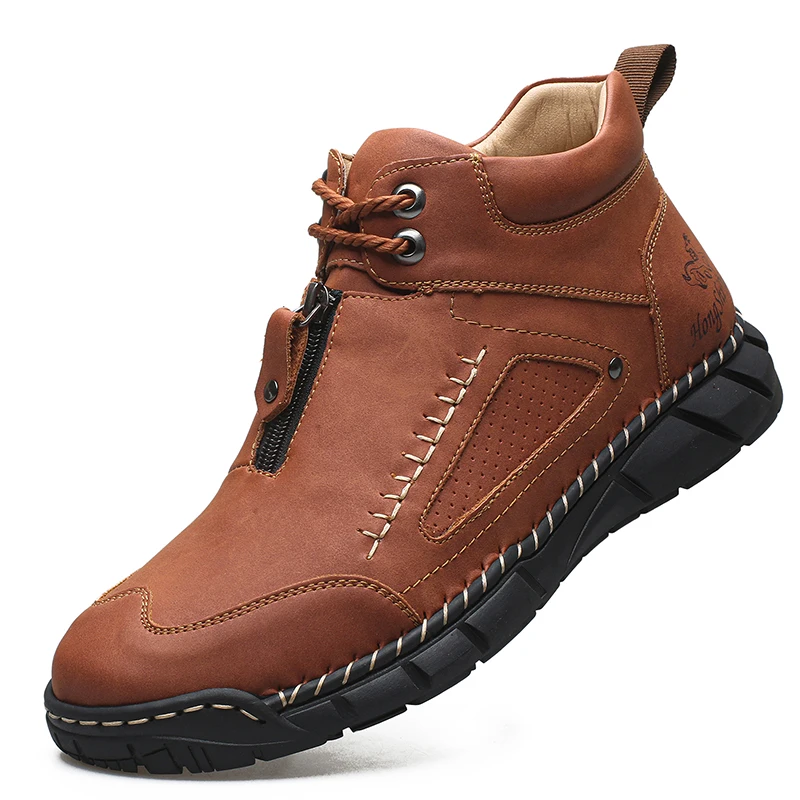 Новые мужские кожаные ботинки ручной работы 2026 года для активного отдыха, дышащие высокие мотоциклетные ботинки, повседневная мужская обувь
Новые мужские кожаные ботинки ручной работы 2026 года для активного отдыха, дышащие высокие мотоциклетные ботинки, повседневная мужская обувь