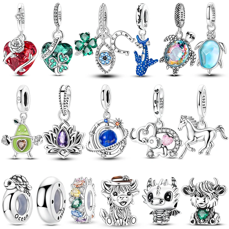 Summer New 925 Sterling Silver Love Rose Lucky Clover Charms Beads Fit Original Pendant Bracelet Necklace Jewelry Birthday Gifts
Summer New 925 Sterling Silver Love Rose Lucky Clover Charms Beads Fit Original Pendant Bracelet Necklace Jewelry Birthday Gifts