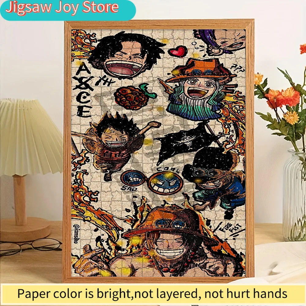 Anime One Piece ASL Brothers Chibi Sketch Flame Scene Paper Puzzle, Creative Gift For Anime Fans And Home Decor
Anime One Piece ASL Brothers Chibi Sketch Flame Scene Paper Puzzle, Creative Gift For Anime Fans And Home Decor