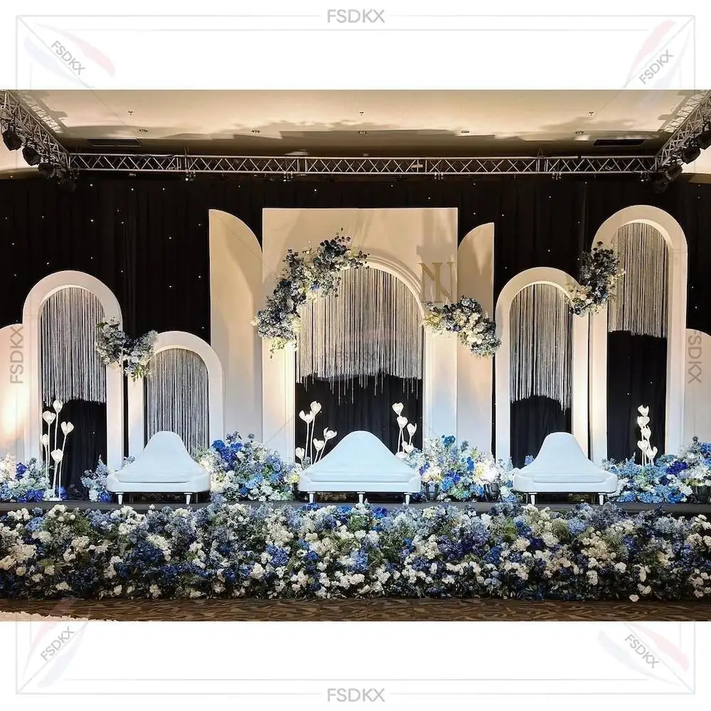 Custom PVC 3D Arch Wall Frame Wedding Stage Artificial Flowers for Ceremony Wedding Luxury
Custom PVC 3D Arch Wall Frame Wedding Stage Artificial Flowers for Ceremony Wedding Luxury