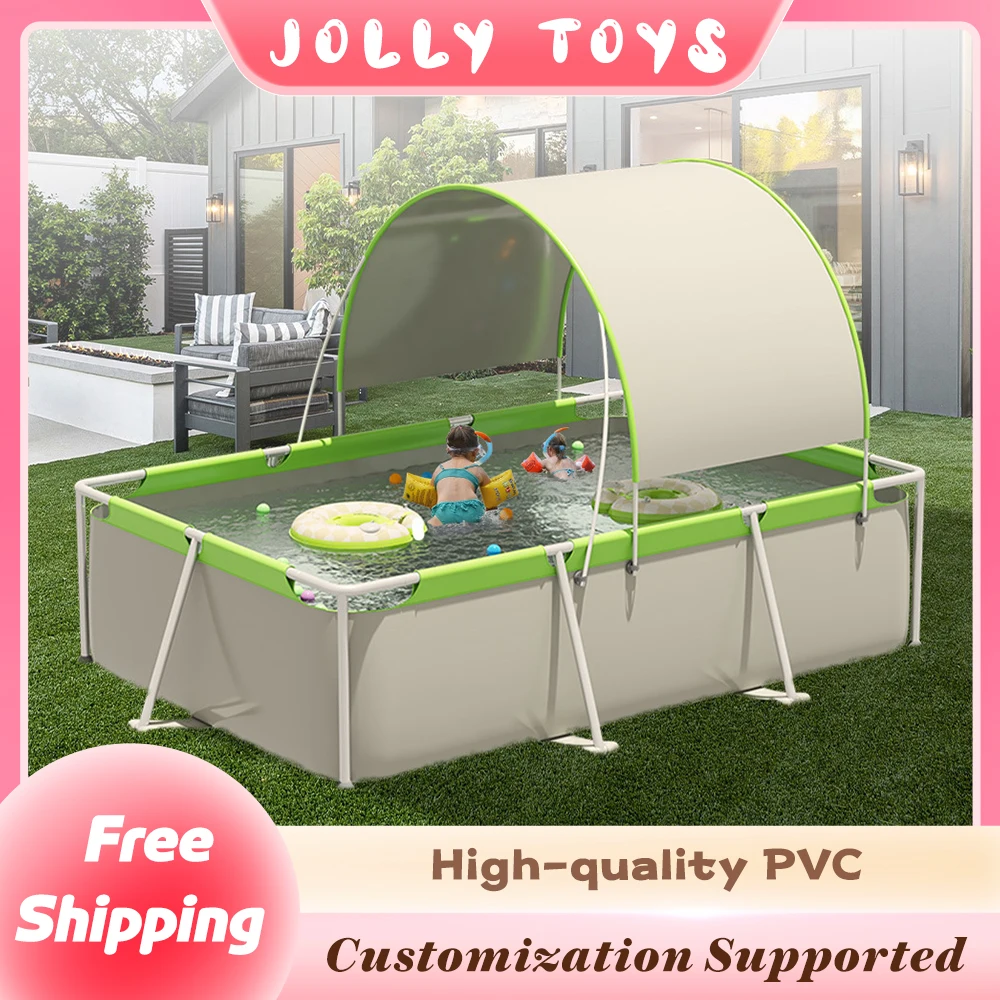 Large Rectangular Outdoor Swimming Pool Easy Set Frame Pool with Various Models Household Foldable Shade Bracket Swimming Pool
Large Rectangular Outdoor Swimming Pool Easy Set Frame Pool with Various Models Household Foldable Shade Bracket Swimming Pool