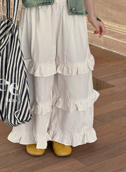 Reiki Little Sweet Girl Korean Boys and Girls Foreign Lace Nine-point Pants Children Cotton Comfortable Wide-leg Pants Spring
Reiki Little Sweet Girl Korean Boys and Girls Foreign Lace Nine-point Pants Children Cotton Comfortable Wide-leg Pants Spring