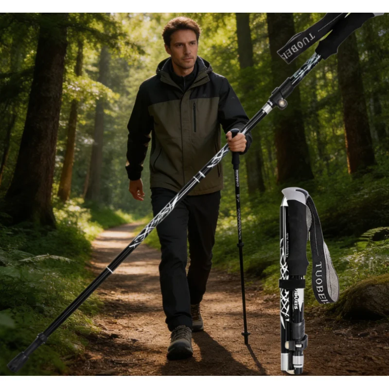 Super Light Telescopic Trekking Poles Portable Easy to Fold Outdoor Hiking Nordic Walking Sticks Alpenstock for Camping Trail Us
Super Light Telescopic Trekking Poles Portable Easy to Fold Outdoor Hiking Nordic Walking Sticks Alpenstock for Camping Trail Us