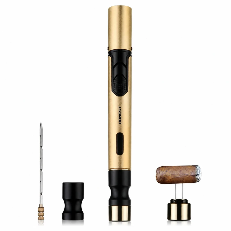 HONEST Four in One Multi-functional Cigar Lighter with Needle and Cigar Drill Men's Smoking Accessories Outdoor Portable Lighter
HONEST Four in One Multi-functional Cigar Lighter with Needle and Cigar Drill Men's Smoking Accessories Outdoor Portable Lighter
