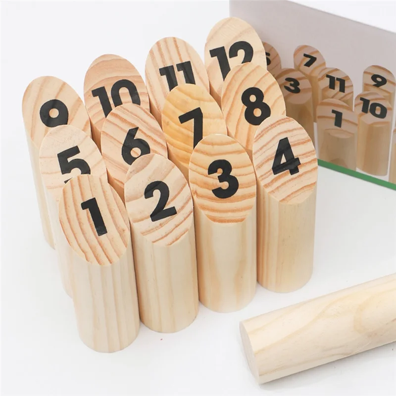 AZ-Wooden Numbered Block Tossing Game Throw Bowling Throwing Scatter Family Game Yard Game Set For Party Playground
AZ-Wooden Numbered Block Tossing Game Throw Bowling Throwing Scatter Family Game Yard Game Set For Party Playground