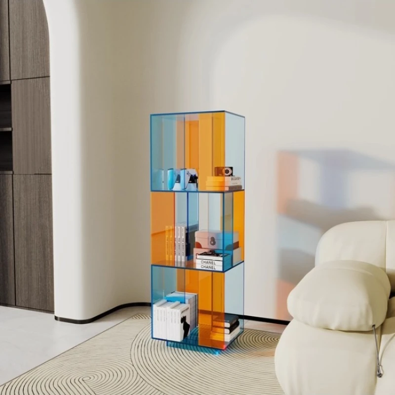Light luxury household installation-free transparent bookcase, simple wind floor shelf, sofa display, storage bookshelf against
Light luxury household installation-free transparent bookcase, simple wind floor shelf, sofa display, storage bookshelf against