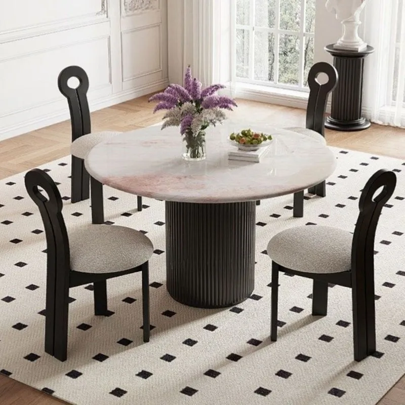 Modern Side Unique Design Dining Tables Sets Classic Italian Luxury Large Kitchen Table Hardcover Minimalist Service Furniture
Modern Side Unique Design Dining Tables Sets Classic Italian Luxury Large Kitchen Table Hardcover Minimalist Service Furniture