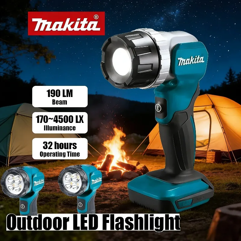 Аккумуляторный светодиодный фонарь Makita 18В, ручной прожектор для улицы, рабочий светильник для стройплощадки, перезаряжаемый фонарь (без аккумулятора)
Аккумуляторный светодиодный фонарь Makita 18В, ручной прожектор для улицы, рабочий светильник для стройплощадки, перезаряжаемый фонарь (без аккумулятора)