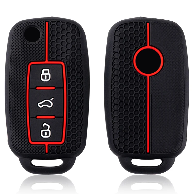 Silicone Car Flip Key Case Cover Shell Fob For VW Volkswagen Polo Golf Passat Beetle Tiguan Seat Leon Altea Skoda Octavia Kodiaq
Silicone Car Flip Key Case Cover Shell Fob For VW Volkswagen Polo Golf Passat Beetle Tiguan Seat Leon Altea Skoda Octavia Kodiaq