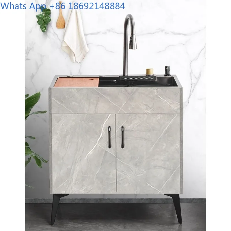 Кухонная раковина из нержавеющей стали, встроенный шкаф, раковина для мытья посуды, бытовая раковина, простой напольный шкаф
Кухонная раковина из нержавеющей стали, встроенный шкаф, раковина для мытья посуды, бытовая раковина, простой напольный шкаф