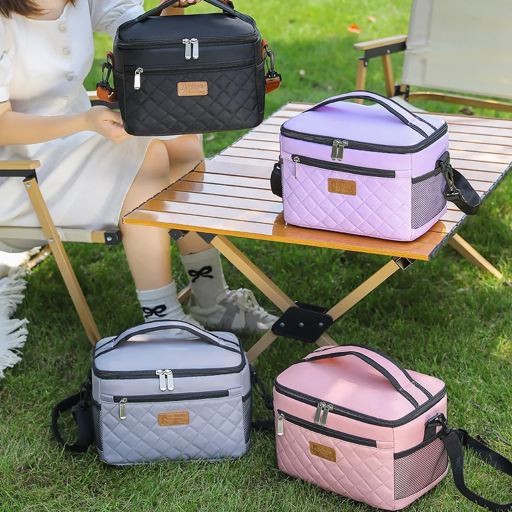 Утолщенная ручная изолированная сумка большой вместимости и несколько карманов для работы, обеда, студенческая сумка для обеда на одно плечо.
Утолщенная ручная изолированная сумка большой вместимости и несколько карманов для работы, обеда, студенческая сумка для обеда на одно плечо.