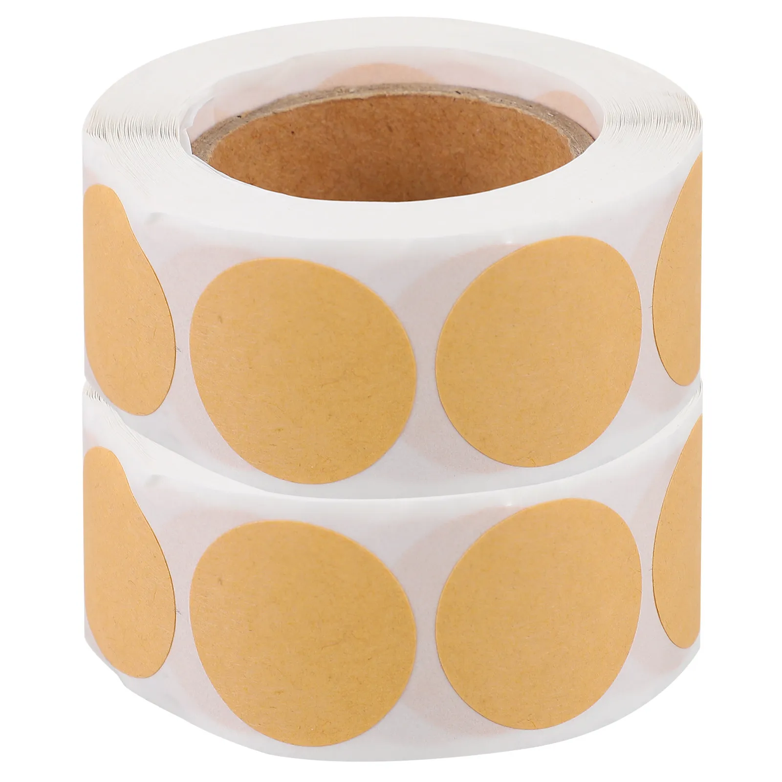 2 Rolls Round Coding Label Stickers Kraft Paper Blank Self-Adhesive Name Tags Easy Peel for Office Classification
2 Rolls Round Coding Label Stickers Kraft Paper Blank Self-Adhesive Name Tags Easy Peel for Office Classification