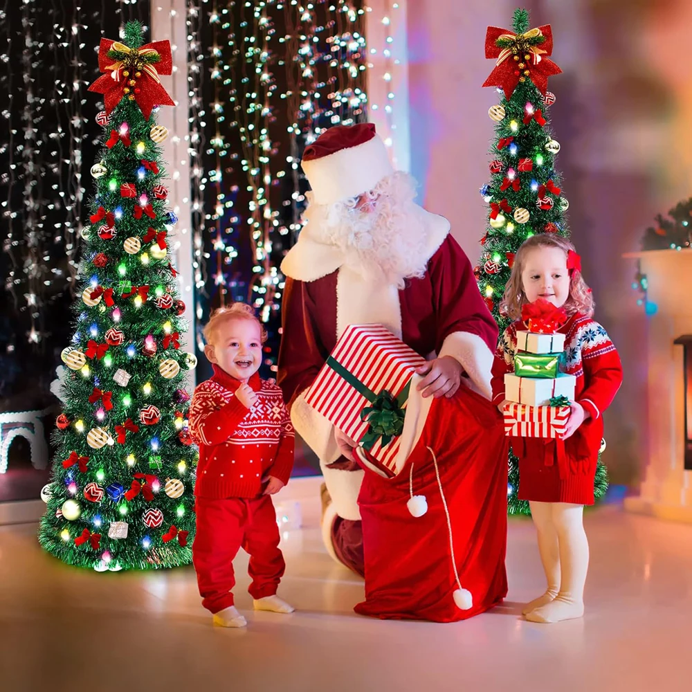 Scalable Christmas Tree With 1.5 Meter Green Leaves, Foldable Woolen Strips, Clover Tree, Spiral Tree Decoration Ornament
Scalable Christmas Tree With 1.5 Meter Green Leaves, Foldable Woolen Strips, Clover Tree, Spiral Tree Decoration Ornament