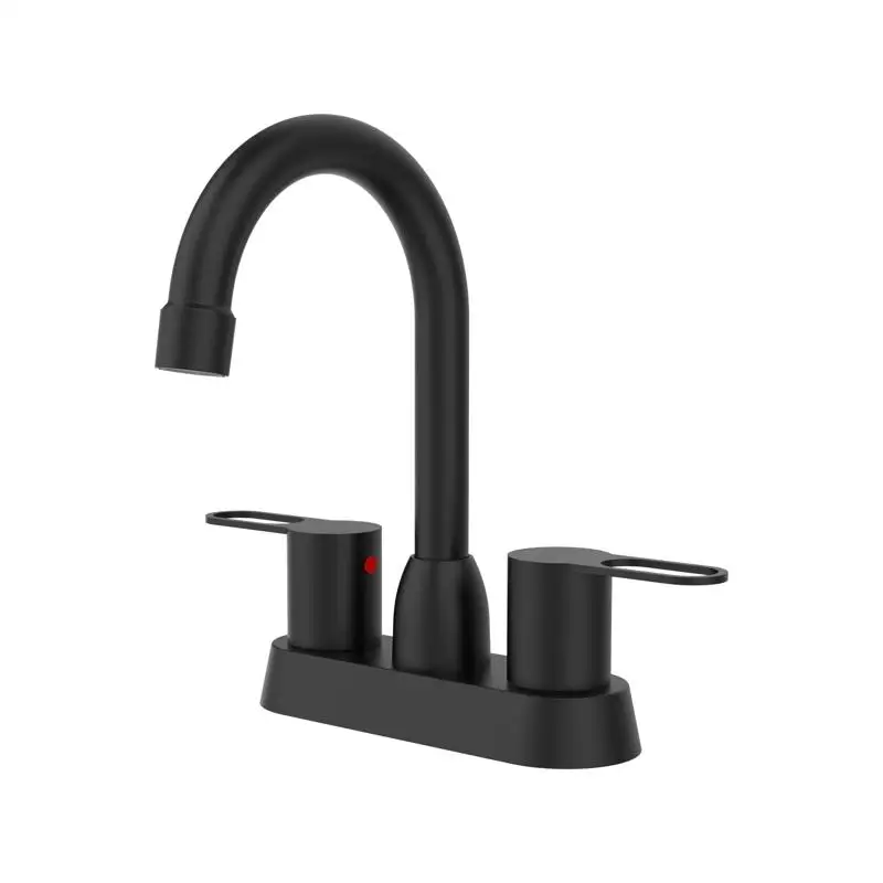 2-Handle Bathroom Sink Faucet, Matte Black Centerset RV Bathroom Faucets for 3-Hole, Pop-Up Drain Not Included, USPS/FedEx
2-Handle Bathroom Sink Faucet, Matte Black Centerset RV Bathroom Faucets for 3-Hole, Pop-Up Drain Not Included, USPS/FedEx