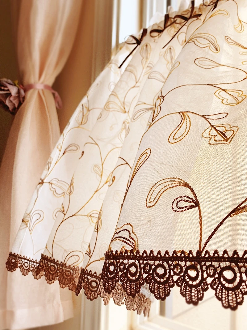 Curtains for Living room Horticulture | Half Short Cotton Coffee Fabric Cabinet Partition Pole Door Window Curtain
Curtains for Living room Horticulture | Half Short Cotton Coffee Fabric Cabinet Partition Pole Door Window Curtain