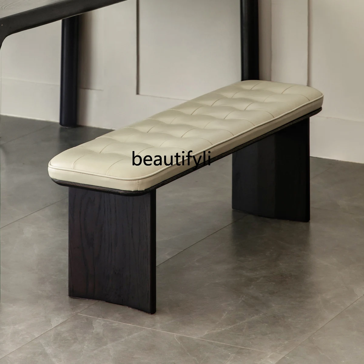 HJ Bench Dining Chair Light Luxury Soft Padded Stool Black Bench Simple Bed End Stool Bench
HJ Bench Dining Chair Light Luxury Soft Padded Stool Black Bench Simple Bed End Stool Bench