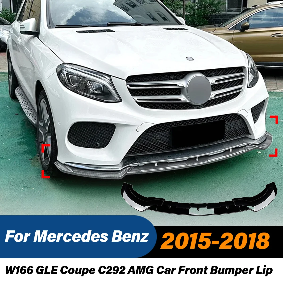 For Mercedes Benz W166 GLE Coupe C292 AMG 2015 2016 2017 2018 Car Front Bumper Lip Canard Spoiler Splitter Diffuser Surround
For Mercedes Benz W166 GLE Coupe C292 AMG 2015 2016 2017 2018 Car Front Bumper Lip Canard Spoiler Splitter Diffuser Surround
