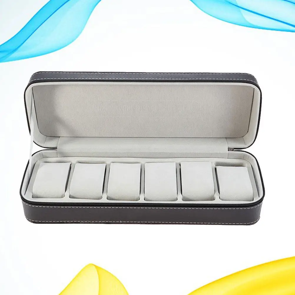 Коробка для хранения часов на 6 слотов, органайзер из искусственной кожи для 6 часов, портативный пылезащитный футляр, держатель для ювелирных изделий, декор для дома, черный
Коробка для хранения часов на 6 слотов, органайзер из искусственной кожи для 6 часов, портативный пылезащитный футляр, держатель для ювелирных изделий, декор для дома, черный