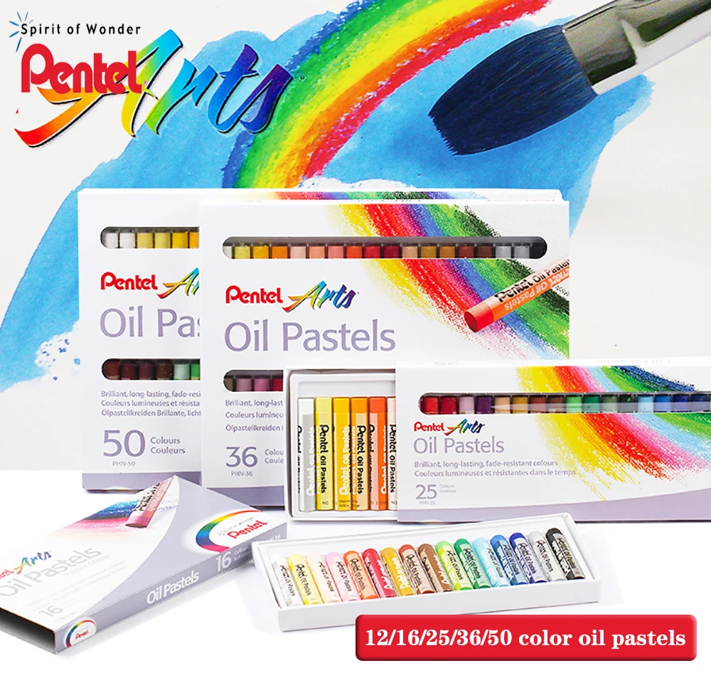 Japanese Pentel 12/18/50-color Oil Pastel Coloring Art Crayon Children's Washable Kindergarten Color Brush Set Chalk Pastels
Japanese Pentel 12/18/50-color Oil Pastel Coloring Art Crayon Children's Washable Kindergarten Color Brush Set Chalk Pastels