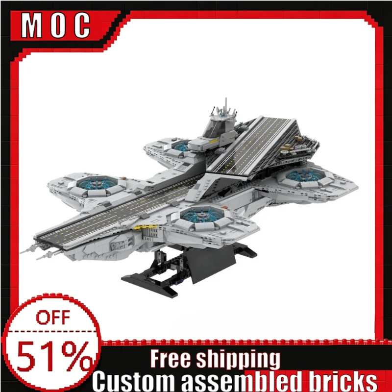 3738PCS MOC Future Giant Sky Aircraft Carrier Sci-Fi Building Blocks Model DIY Assembly Educational Toy Collection Creative Gift
3738PCS MOC Future Giant Sky Aircraft Carrier Sci-Fi Building Blocks Model DIY Assembly Educational Toy Collection Creative Gift