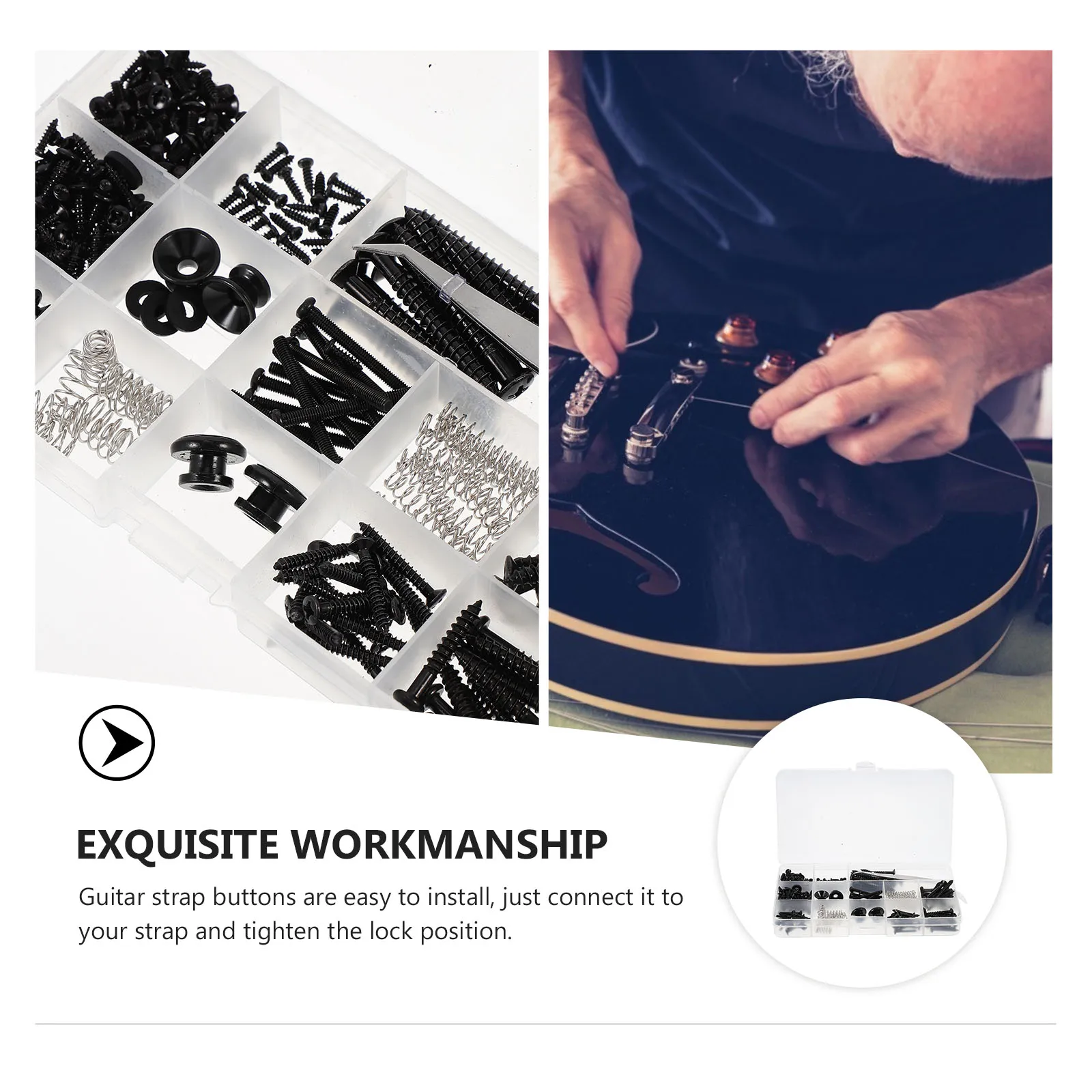 Guitar Repair Screw Set Kit Maintenance Repairing Tool Car Pickup Screws Black Man
Guitar Repair Screw Set Kit Maintenance Repairing Tool Car Pickup Screws Black Man