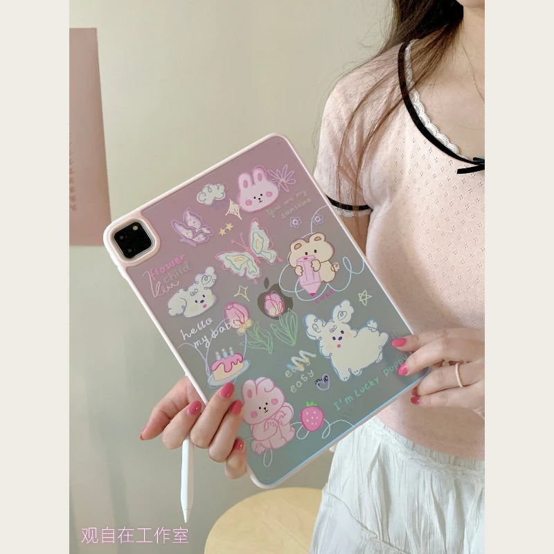 Pink Cute Rabbit Tablet Case For iPad Pro 11 12.9 13 M2 M4 M3 M5 Shell 8.3 9.7 10.2 5/6/7/8/9/10/11th Mini Air 2 3 4 5 6 7 Cover
Pink Cute Rabbit Tablet Case For iPad Pro 11 12.9 13 M2 M4 M3 M5 Shell 8.3 9.7 10.2 5/6/7/8/9/10/11th Mini Air 2 3 4 5 6 7 Cover