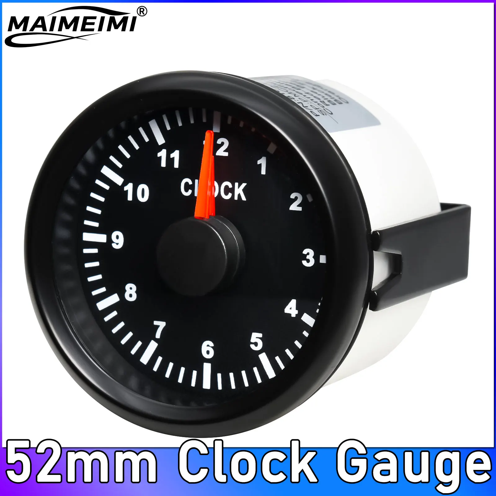 52mm Clock Gauge with Red Backlight 0-12 Hours Hourmeter Instrument Hour Meters for Car Boat Yacht Show Clock Meters 9-32V
52mm Clock Gauge with Red Backlight 0-12 Hours Hourmeter Instrument Hour Meters for Car Boat Yacht Show Clock Meters 9-32V