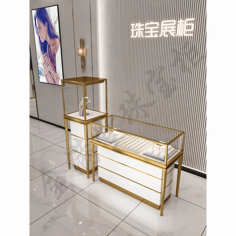 Custom. High-End Jewelry Jade Antique Gold and Silver Jewelry Shop Stainless Steel Glass Watch Glasses Jewelry Display Display C
Custom. High-End Jewelry Jade Antique Gold and Silver Jewelry Shop Stainless Steel Glass Watch Glasses Jewelry Display Display C