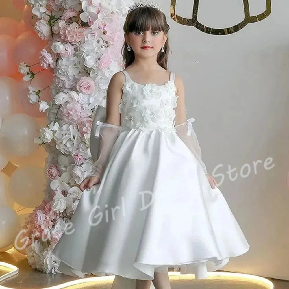 Customized Ivory Green Flower Girl Dress For Wedding Floral Appliques Satin With Bow Little Girl Birthday Party Banquet Gown
Customized Ivory Green Flower Girl Dress For Wedding Floral Appliques Satin With Bow Little Girl Birthday Party Banquet Gown