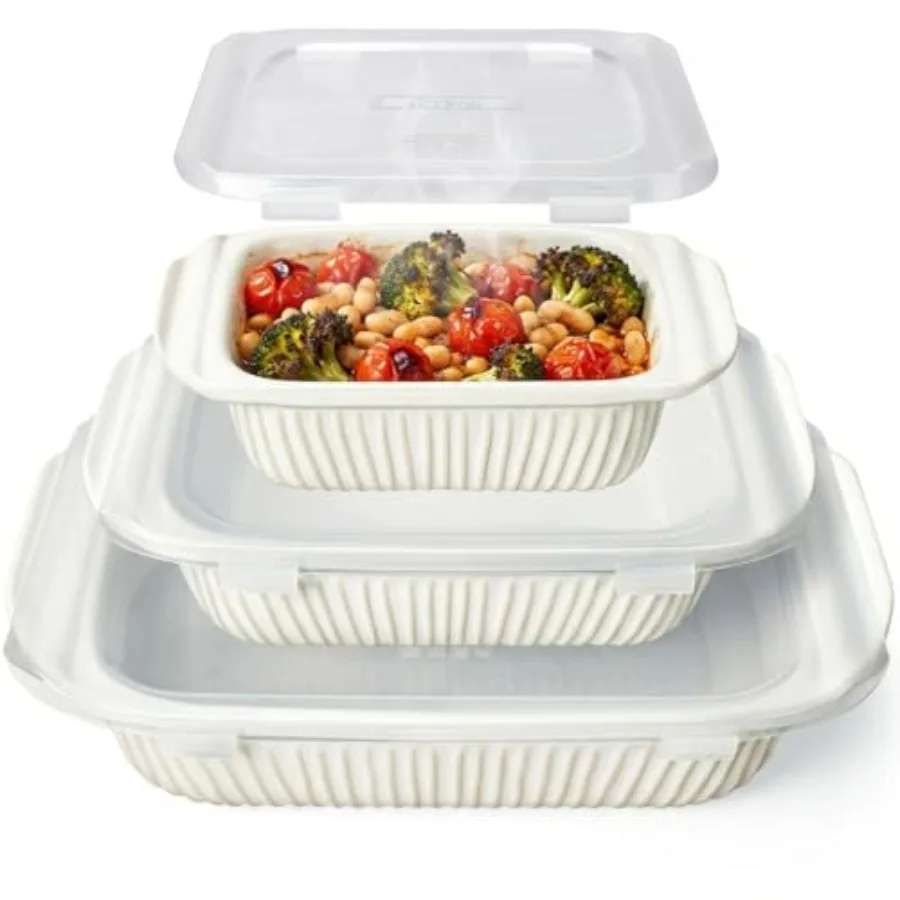 Casserole Dishes For Oven, Ceramic Baking Dish, Large Lasagna Pan With Handles, Baking Pan Casserole Dish, Rectangular Bakeware
Casserole Dishes For Oven, Ceramic Baking Dish, Large Lasagna Pan With Handles, Baking Pan Casserole Dish, Rectangular Bakeware