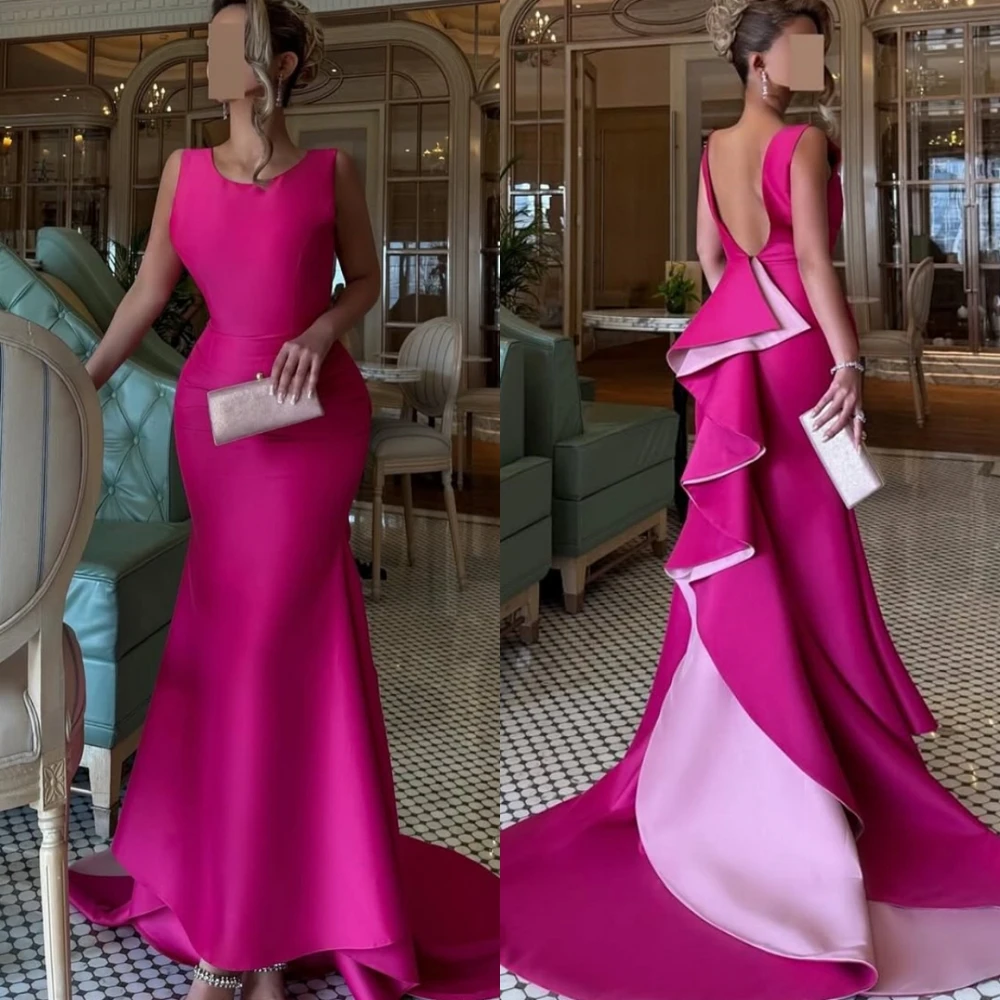 Customized Spaghetti Straps Satin Mermaid Contrast Color Evening Dress Sexy Special Occasion Gowns Temperament Party Dresses
Customized Spaghetti Straps Satin Mermaid Contrast Color Evening Dress Sexy Special Occasion Gowns Temperament Party Dresses