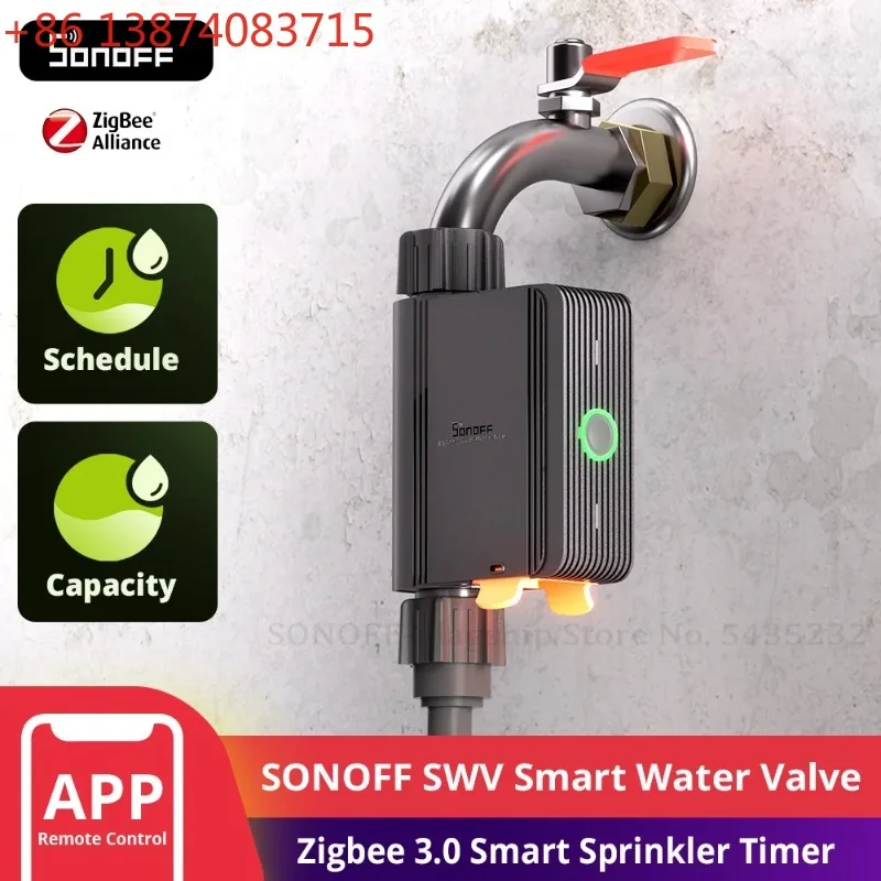 SONOFF SWV Zigbee 3.0 Smart Water Valve IP55 Sprinkler Controller Home Automate Irrigation Compatible with eWeLink Alexa Google
SONOFF SWV Zigbee 3.0 Smart Water Valve IP55 Sprinkler Controller Home Automate Irrigation Compatible with eWeLink Alexa Google