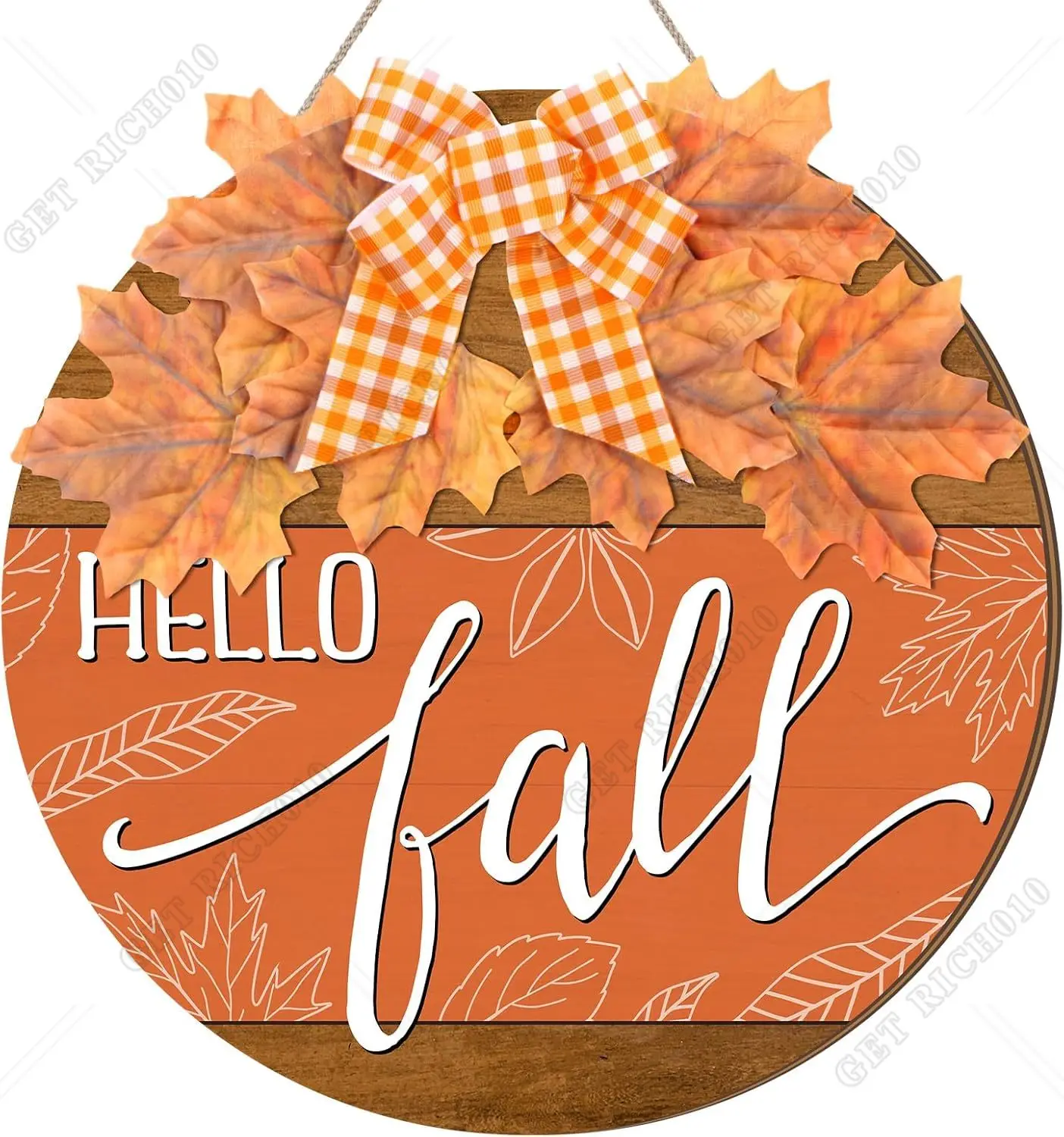 Hello Fall Sign for Front Door Autumn Wooden Hanging Fall Wreaths Maple Leaves Welcome Sign with Bow Welcome Plate
Hello Fall Sign for Front Door Autumn Wooden Hanging Fall Wreaths Maple Leaves Welcome Sign with Bow Welcome Plate