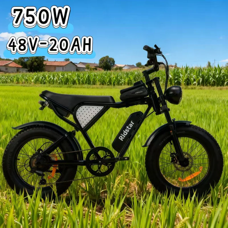 High carbon steel electric bicycle, 48V 20AH removable battery 750W motor durable adult sports and entertainment moped
High carbon steel electric bicycle, 48V 20AH removable battery 750W motor durable adult sports and entertainment moped