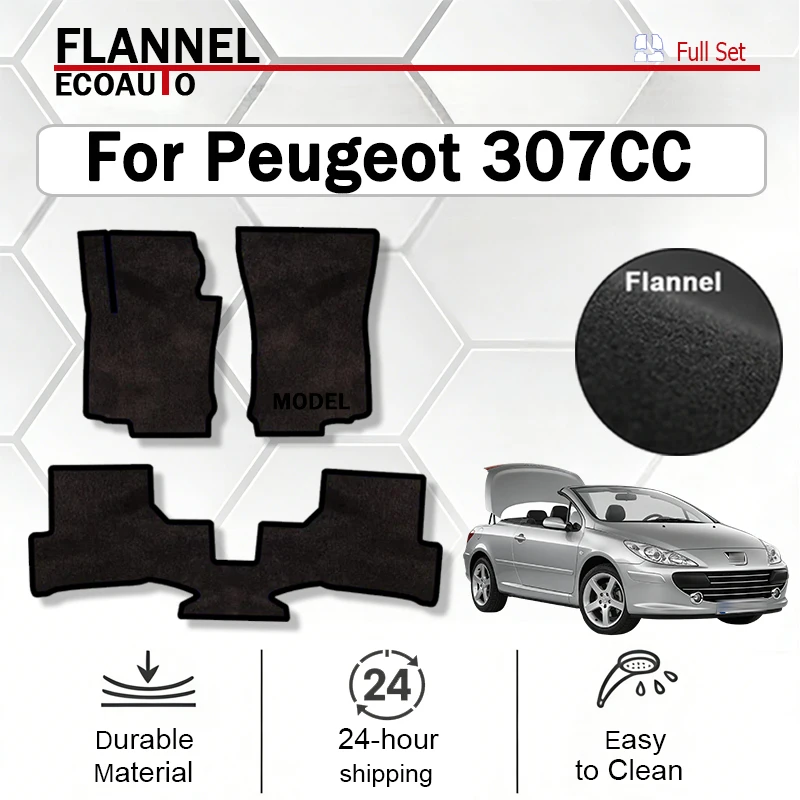 ECOAUTO Velour rugs set for Peugeot 307CC convertible (2003 2004 2005 2006 2007 2008) -Black
ECOAUTO Velour rugs set for Peugeot 307CC convertible (2003 2004 2005 2006 2007 2008) -Black
