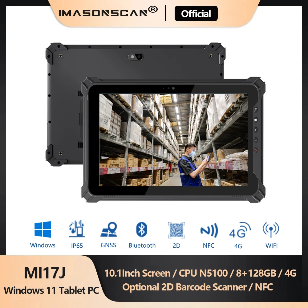 N5100 Rugged Industrial Computer Windows 11 8GB 128GB 10.1inch Display 4G Waterproof IP65 PC With RJ45 RS232 Ports 2D scanner
N5100 Rugged Industrial Computer Windows 11 8GB 128GB 10.1inch Display 4G Waterproof IP65 PC With RJ45 RS232 Ports 2D scanner