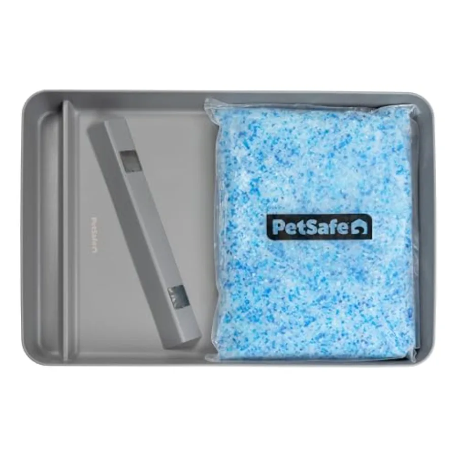 ScoopFree Official Stainless Steel Reusable Tray - Includes 4.3 lb. of Premium Non-Clumping Crystal Cat Litter, Fresh Scent
ScoopFree Official Stainless Steel Reusable Tray - Includes 4.3 lb. of Premium Non-Clumping Crystal Cat Litter, Fresh Scent