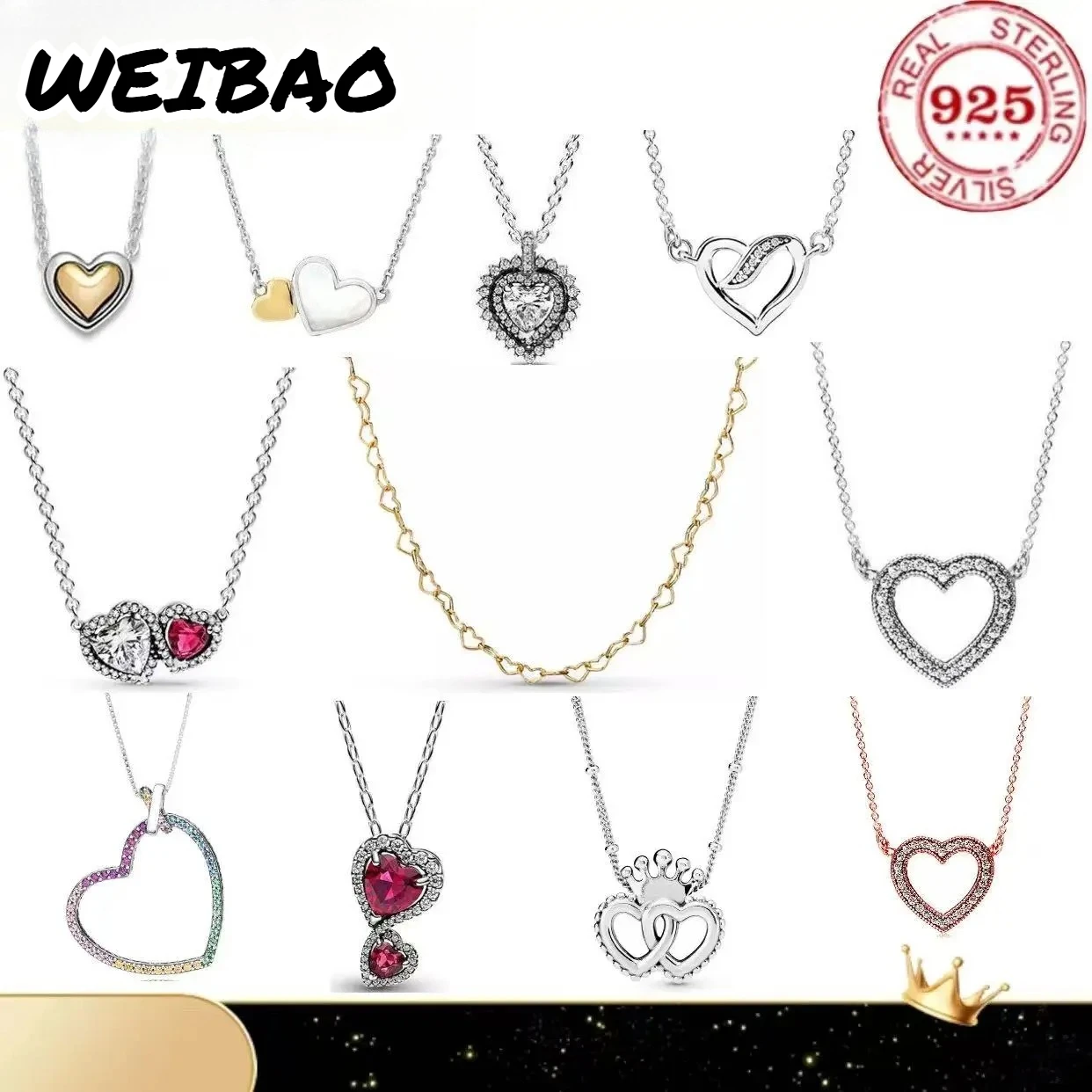 Modest Luxury 925 Sterling Silver Heart-Shaped Series Shining Necklace For Women's Wedding Party Special Jewelry Gifts
Modest Luxury 925 Sterling Silver Heart-Shaped Series Shining Necklace For Women's Wedding Party Special Jewelry Gifts