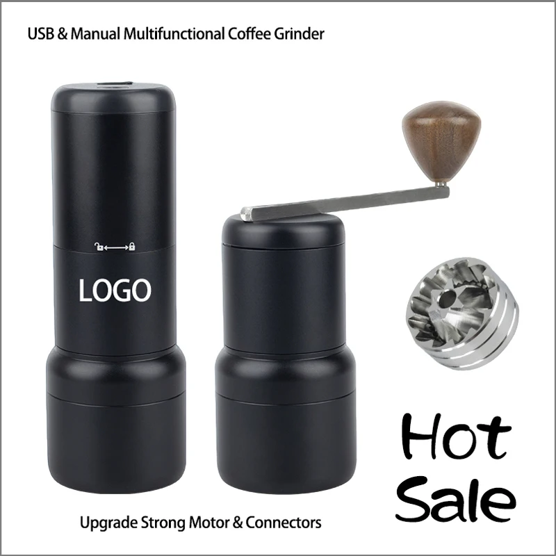 Upgrade Multifunctional Barista Electric Hand Manual Coffee Grinder Portable Black USB-C 20g 800mAh Wireless USB Coffee Grinder
Upgrade Multifunctional Barista Electric Hand Manual Coffee Grinder Portable Black USB-C 20g 800mAh Wireless USB Coffee Grinder