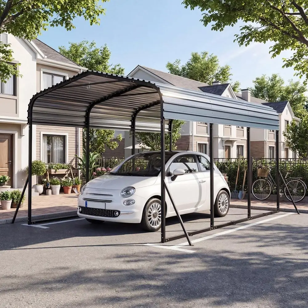 10 x 14.5 FT HeavyDuty Carport, Outdoor Galvanized Steel Garage Car Shelter w LeakProof Roof, Enhanced Base amp 4 Added Slant L
10 x 14.5 FT HeavyDuty Carport, Outdoor Galvanized Steel Garage Car Shelter w LeakProof Roof, Enhanced Base amp 4 Added Slant L