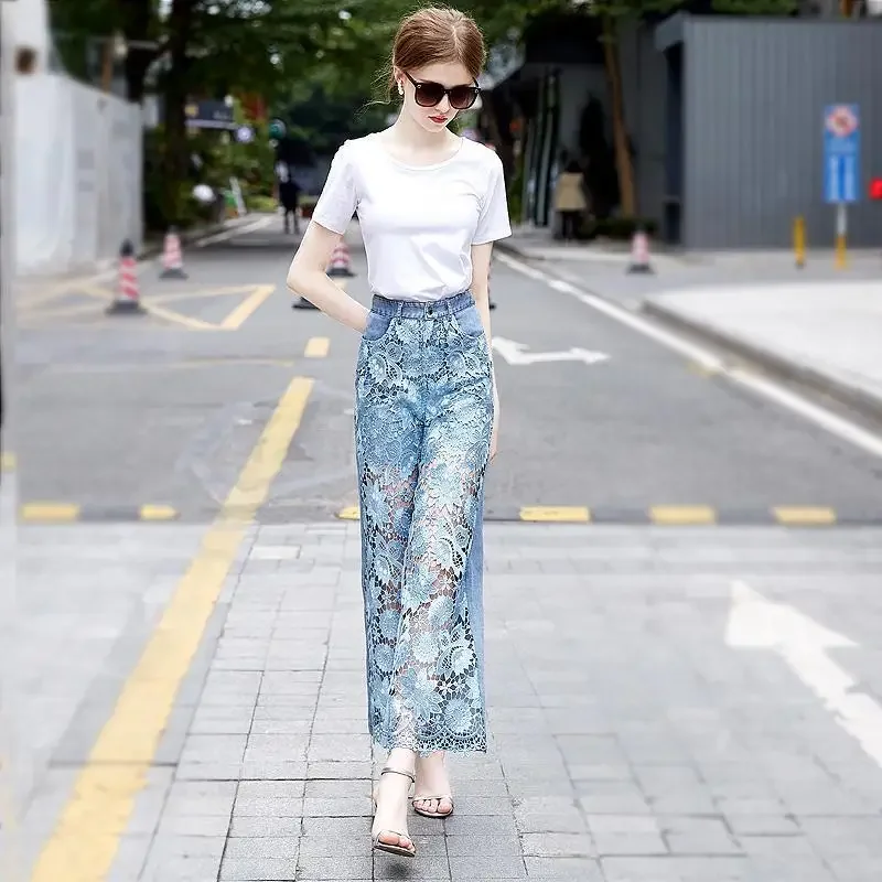 High Waist Women's Jeans Summer Female Cowboy Pants Korean Popular Clothes Harajuku Fashion Size X Larg Gyaru Wholesale Trousers
High Waist Women's Jeans Summer Female Cowboy Pants Korean Popular Clothes Harajuku Fashion Size X Larg Gyaru Wholesale Trousers