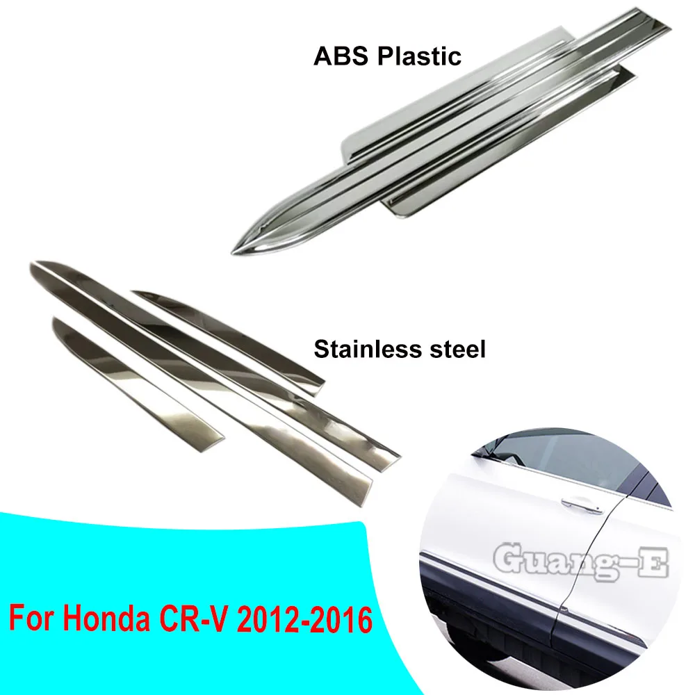 Car Door Body Trim Strip Molding ABS Chrome/Stainless Steel Panel Bumper 4pcs For Honda CRV CR-V 2012 2013 2014 2015 2016
Car Door Body Trim Strip Molding ABS Chrome/Stainless Steel Panel Bumper 4pcs For Honda CRV CR-V 2012 2013 2014 2015 2016