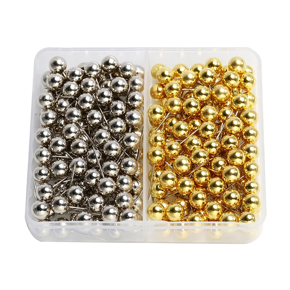 200pcs 6mm Round Ball Shape Positioning Pin Clothing Map Nail DIY Push Map Tacks for Whiteboard Fabric Making (Gold and Silver T
200pcs 6mm Round Ball Shape Positioning Pin Clothing Map Nail DIY Push Map Tacks for Whiteboard Fabric Making (Gold and Silver T