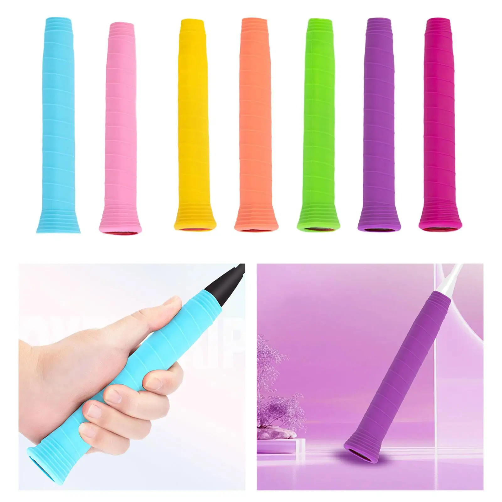 Tennis Racket Grip Tape, Tennis Handle Wrap over Anti Slip Accessories Soft, Sports Outdoor Training Badminton Overgrip
Tennis Racket Grip Tape, Tennis Handle Wrap over Anti Slip Accessories Soft, Sports Outdoor Training Badminton Overgrip