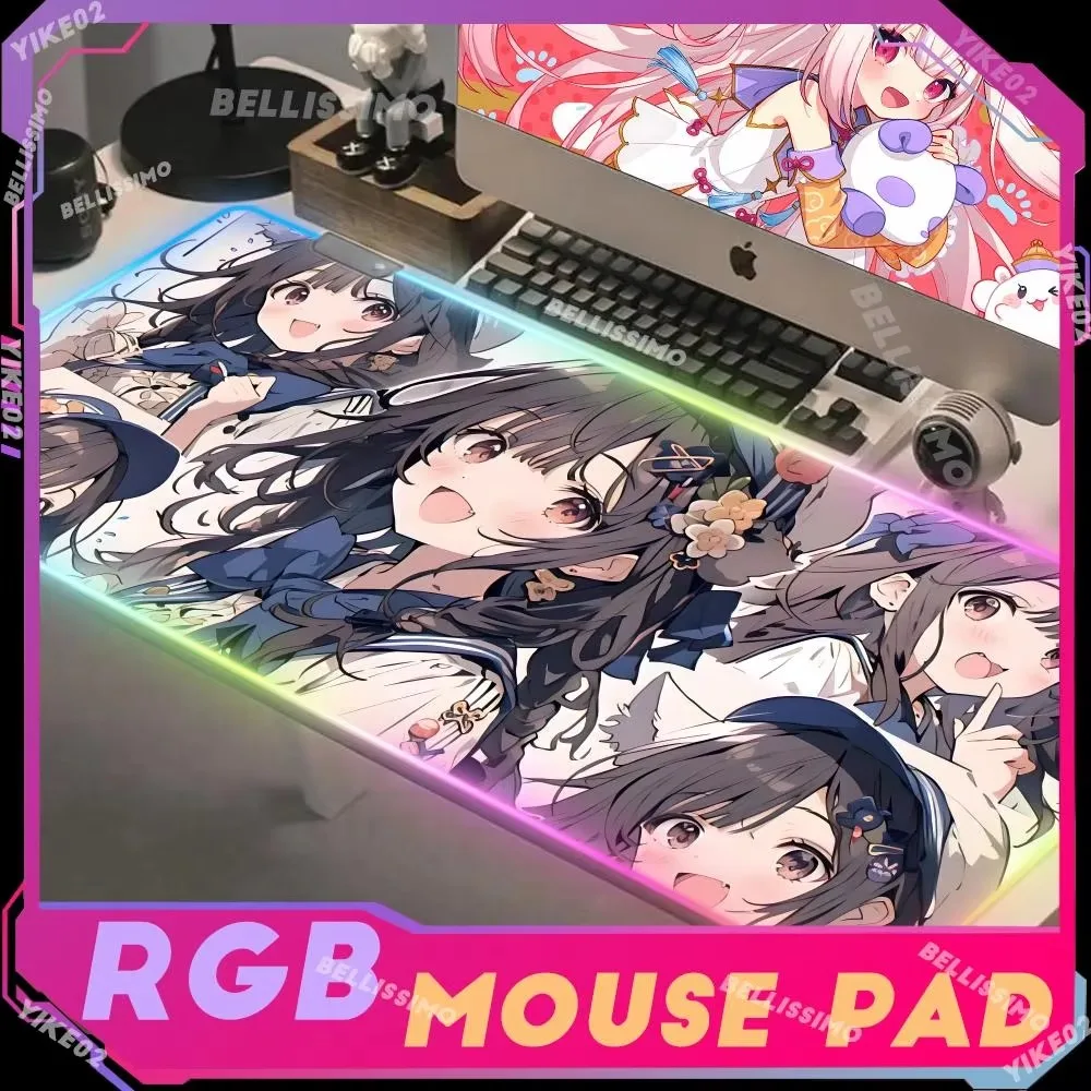 Anime Girl Large RGB Cute Mouse Pads Gaming Accessories LED HD Printed Keyboard Pad Luminous Desk Mats Rubber Non-slip Mouse Pad
Anime Girl Large RGB Cute Mouse Pads Gaming Accessories LED HD Printed Keyboard Pad Luminous Desk Mats Rubber Non-slip Mouse Pad