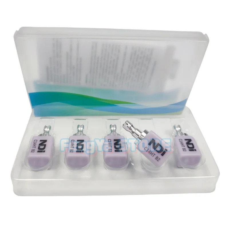 5 Piece NDI Lithium Disilicate Glass Ceramic Blocks C14 HT/LT Dental Lab Denture CAD CAM Sirona Cerec Veneer Materials
5 Piece NDI Lithium Disilicate Glass Ceramic Blocks C14 HT/LT Dental Lab Denture CAD CAM Sirona Cerec Veneer Materials 